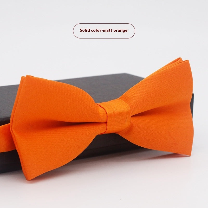 Men's Solid Color Bow Tie