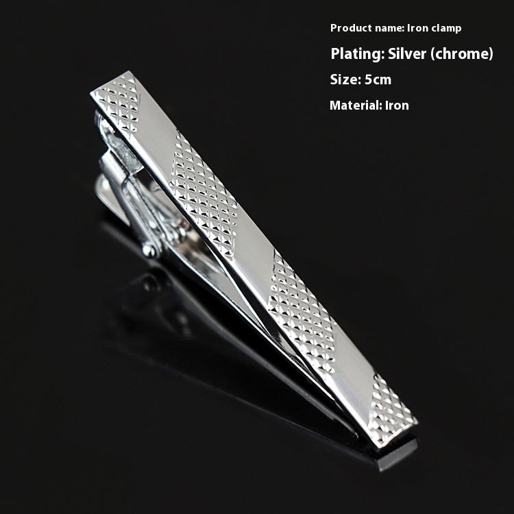 Men's Business Silver Simple Fashion Short Tie Clip