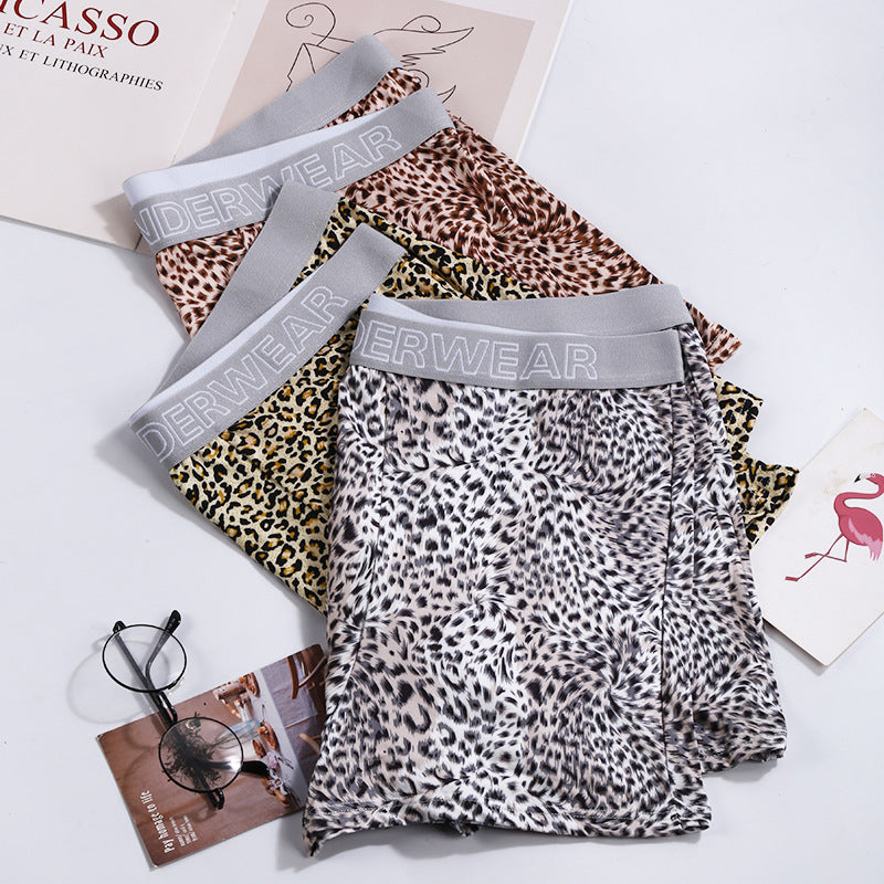 Men's Loose Leopard Print Comfortable Underwear