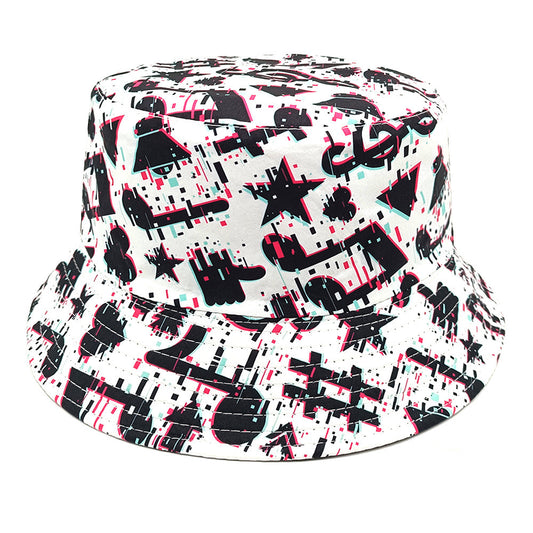 Musical Note Pattern Printing Bucket Hat