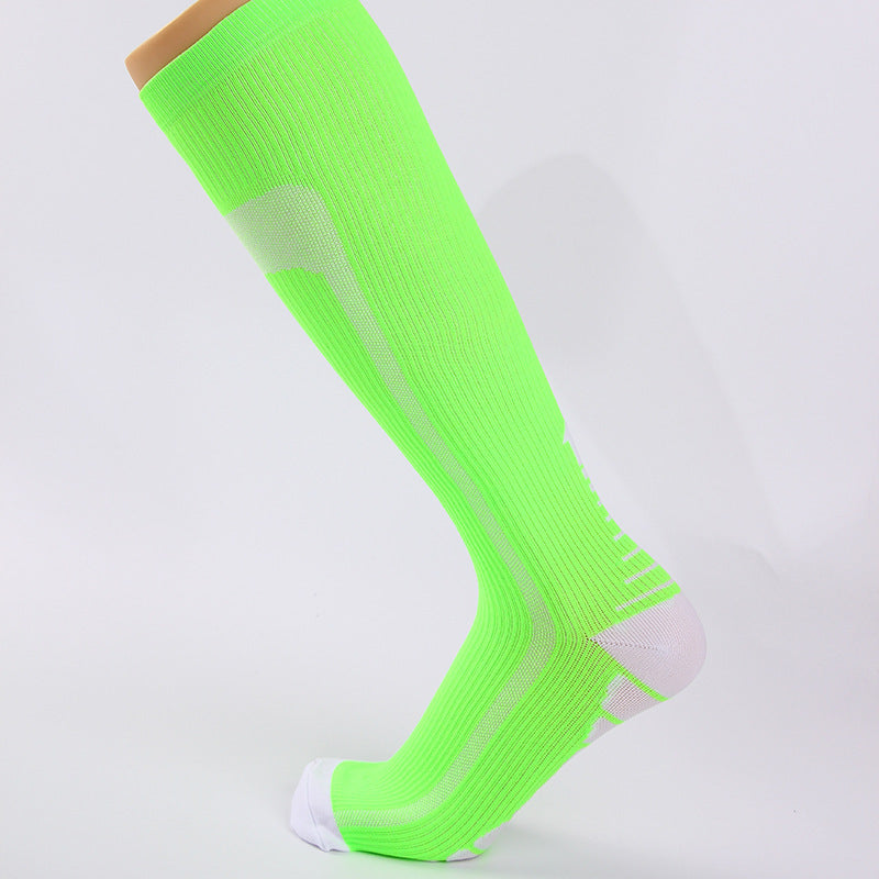 Men's Sports Multi-color Gradient Long Tube Compression Socks