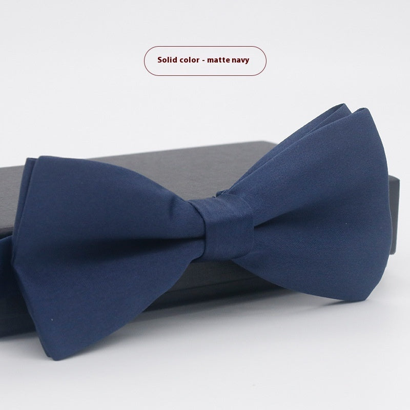 Men's Solid Color Bow Tie