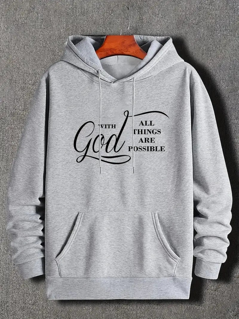 Men's "With God All Things Are Possible" Hoodies