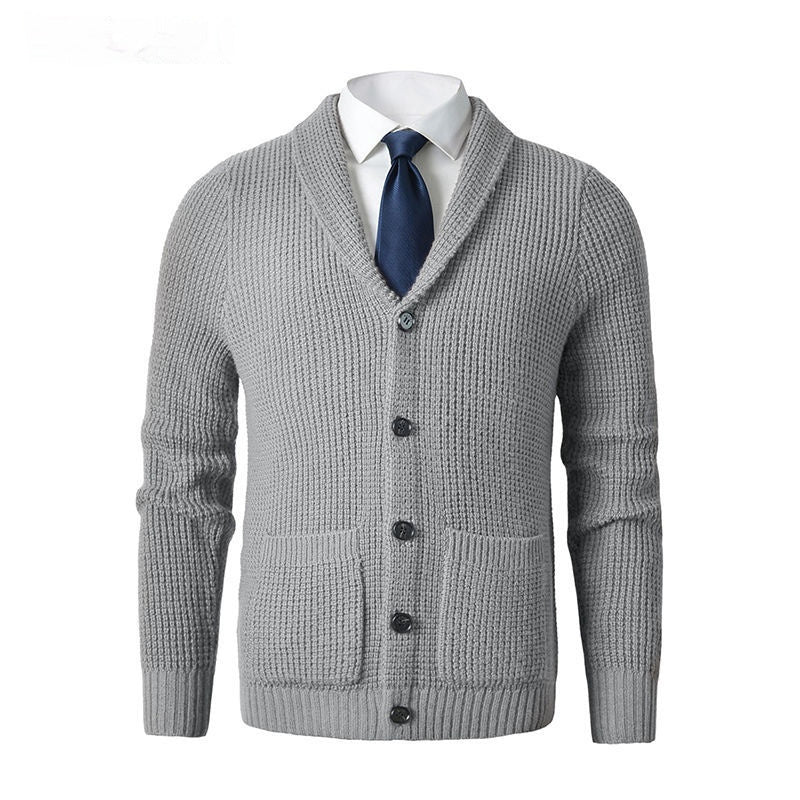Men's Business Casual Knitted Wool Cardigan