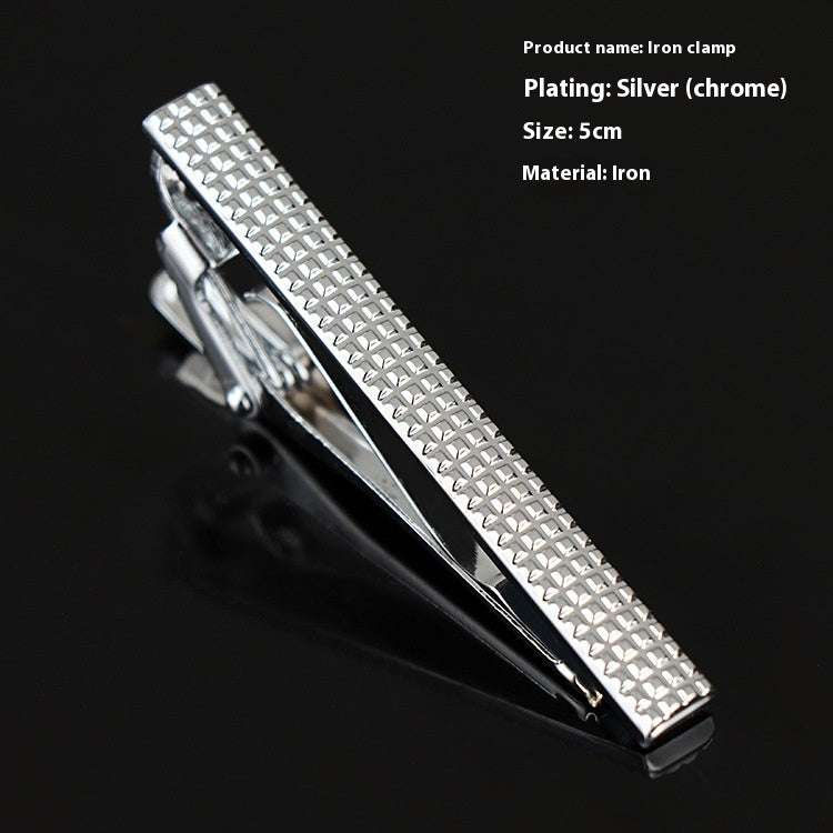 Men's Business Silver Simple Fashion Short Tie Clip