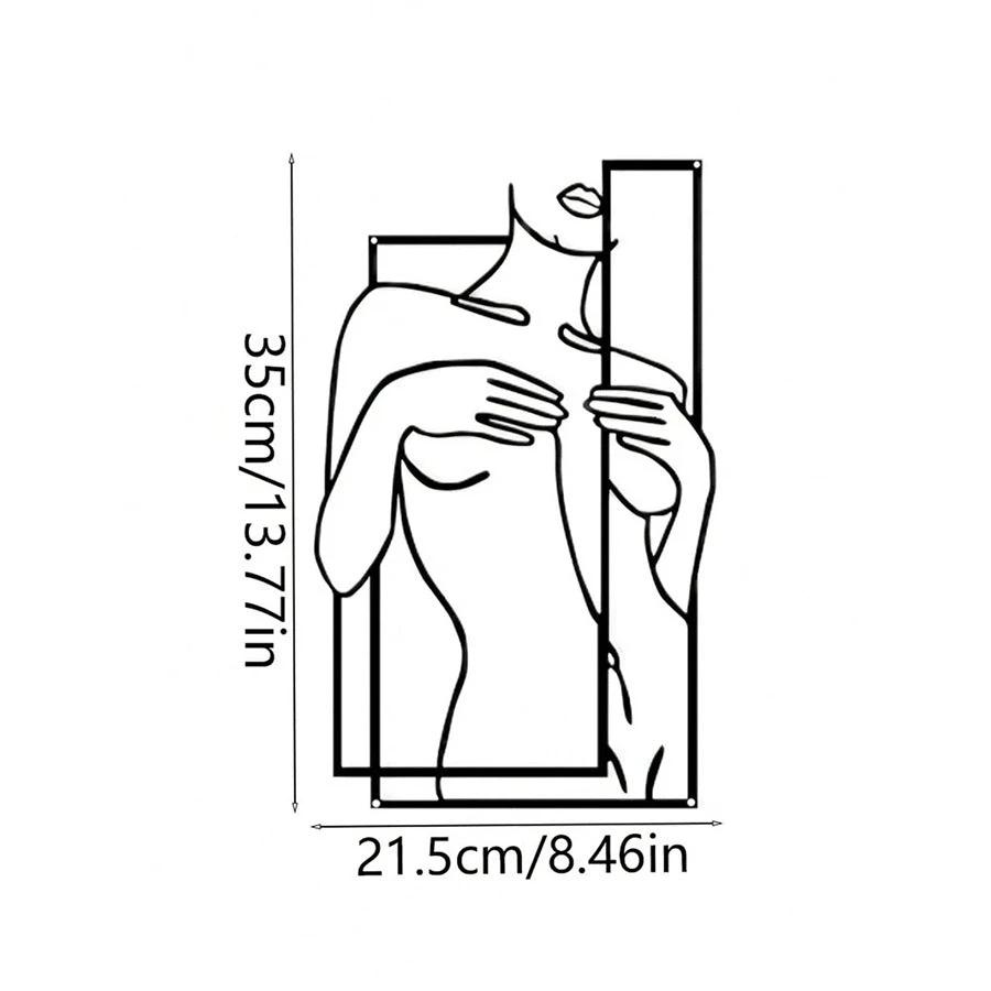Girly Body Line Silhouette Wall Decoration by GJG Denim