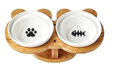 Ceramic Pet Products Cat Bowl by GJG Denim