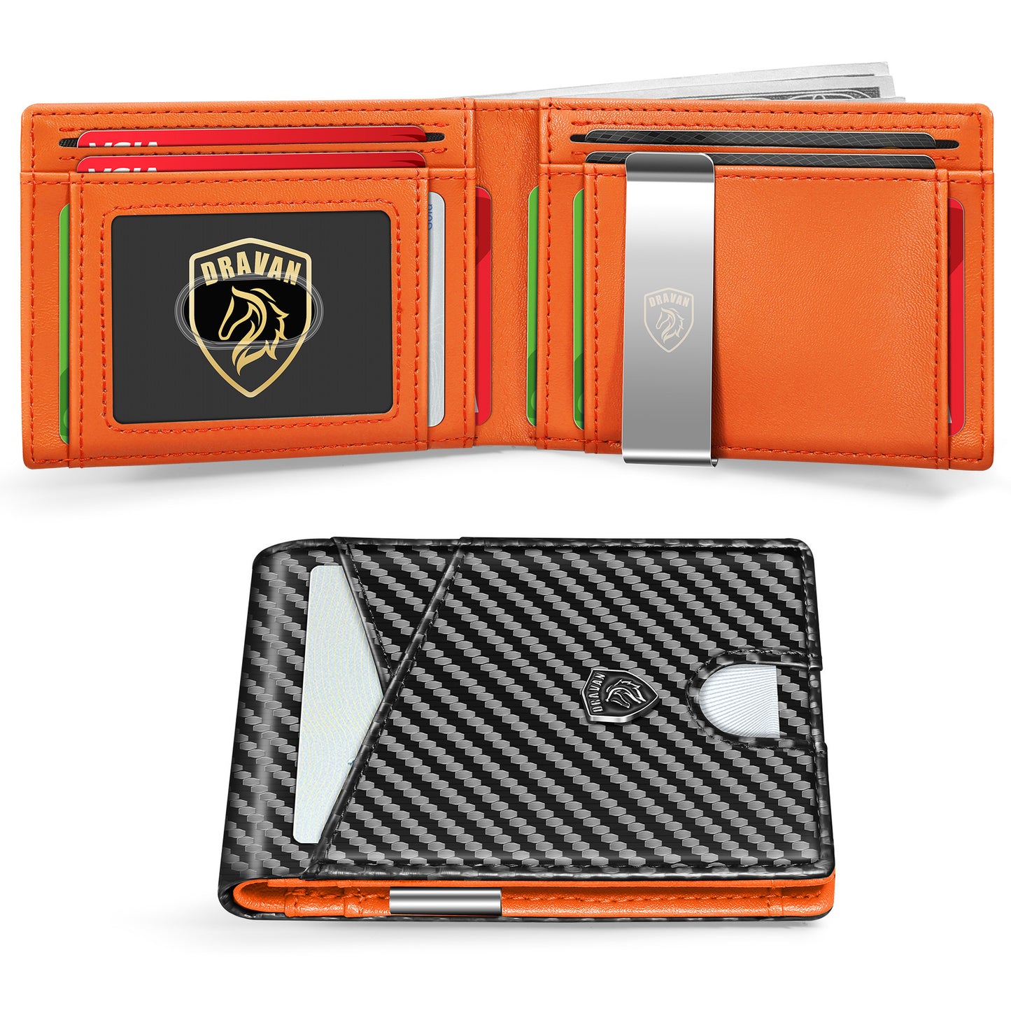 Men's Card Holder Portable Carbon Fiber