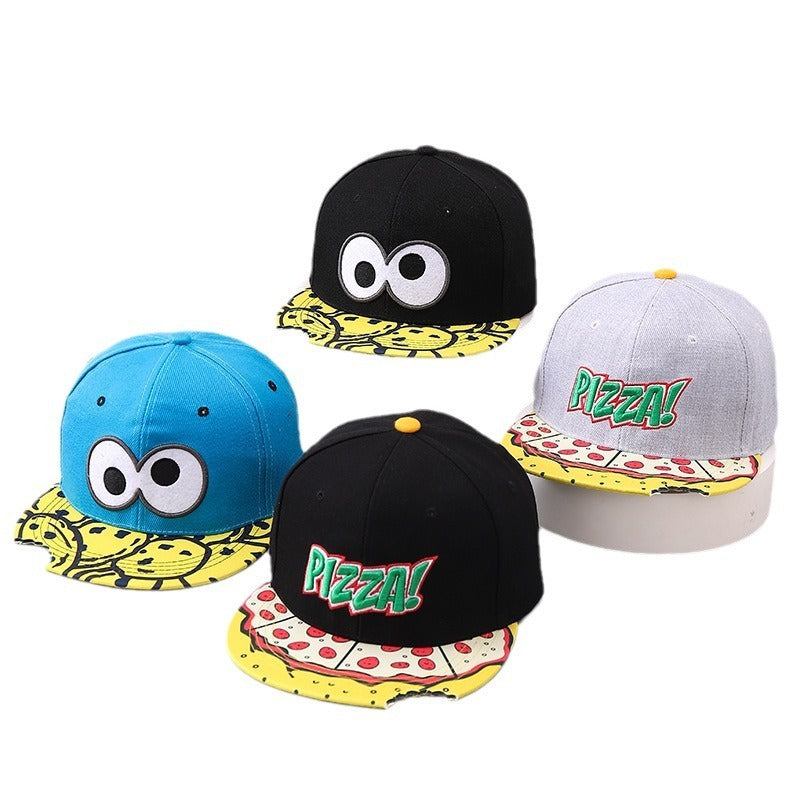 Men's Flat Brim Missing Corner Snack Baseball Cap