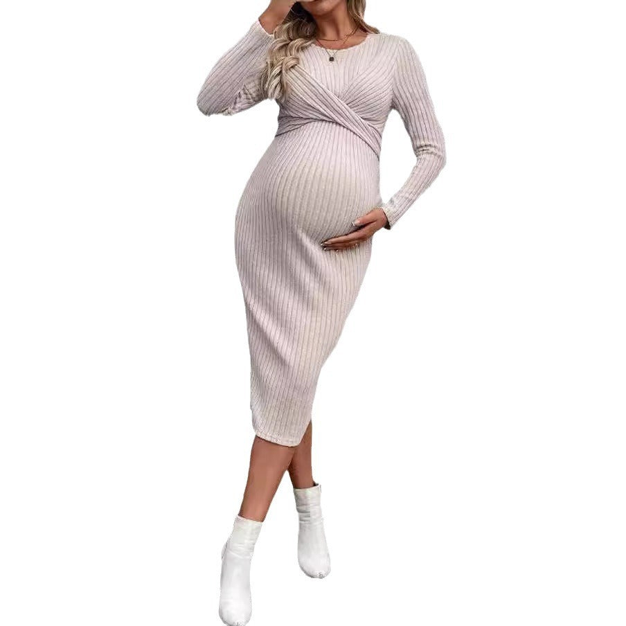 Long Sleeve Maternity Women Dress