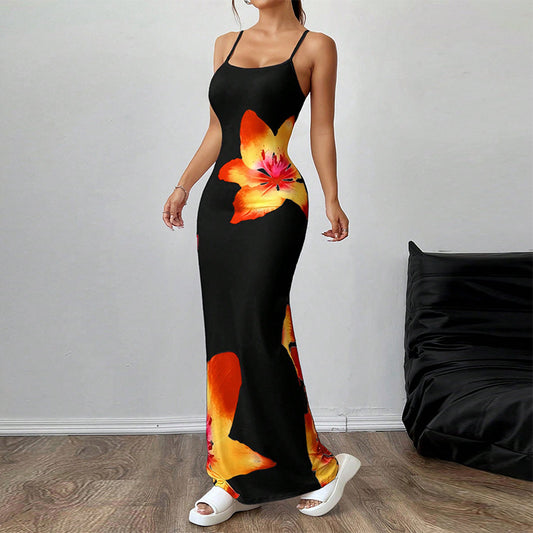 Sling  floral print Dress