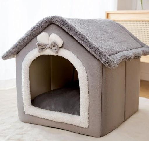 Foldable Dog House Pet Cat Bed Winter Dog Villa Sleep Kennel Removable Nest Warm Enclosed Cave Sofa Pets Supplies by GJG Denim