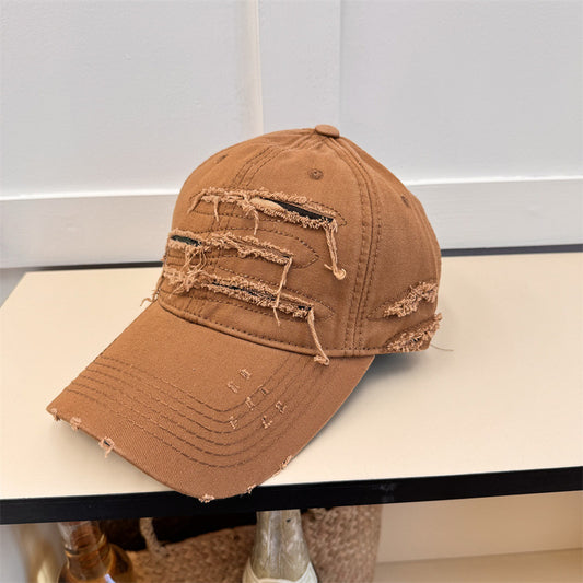Men's Old Ripped Soft Top Baseball Cap