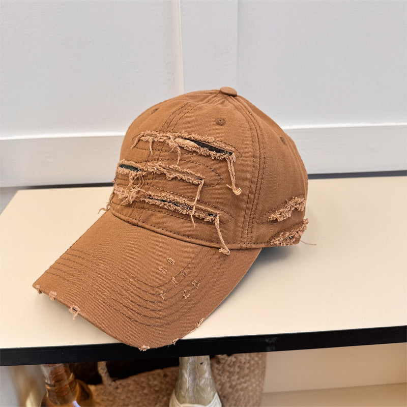 Men's Old Ripped Soft Top Baseball Cap