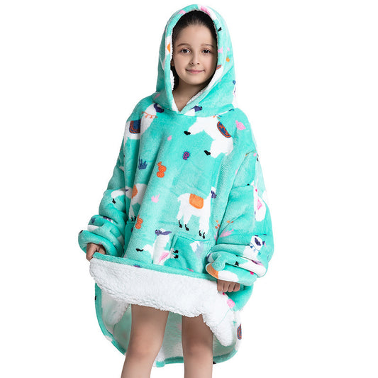 Composite Children's Flannel Lambswool Home Pajamas