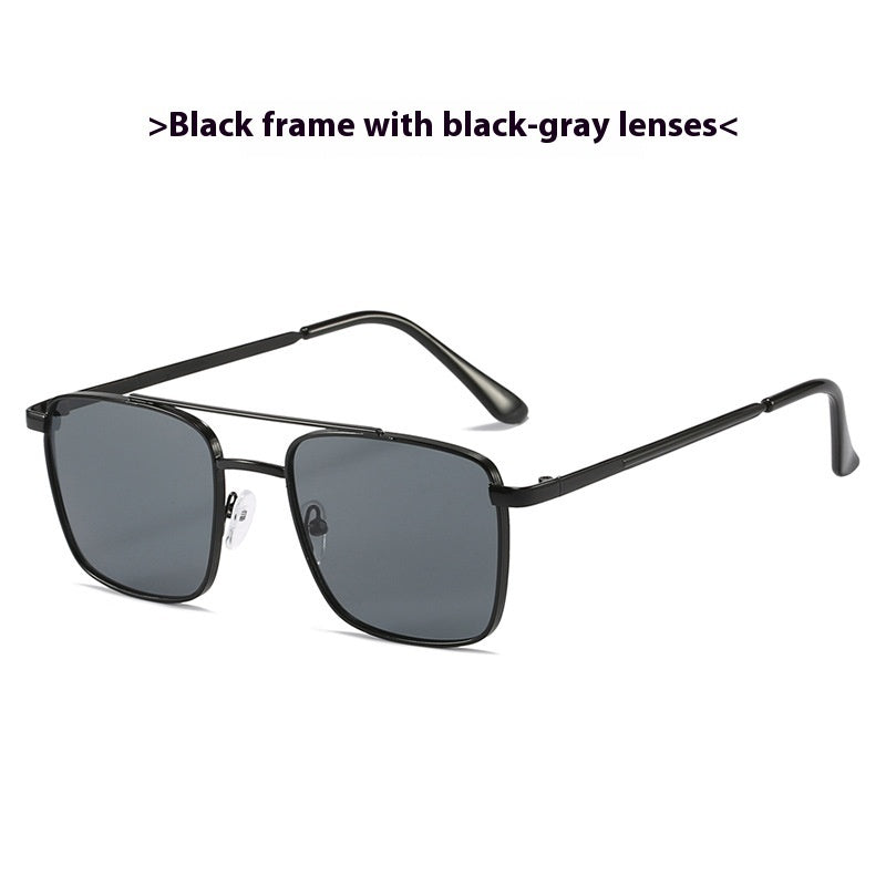 Men's Square Metal UV-proof Sunglasses