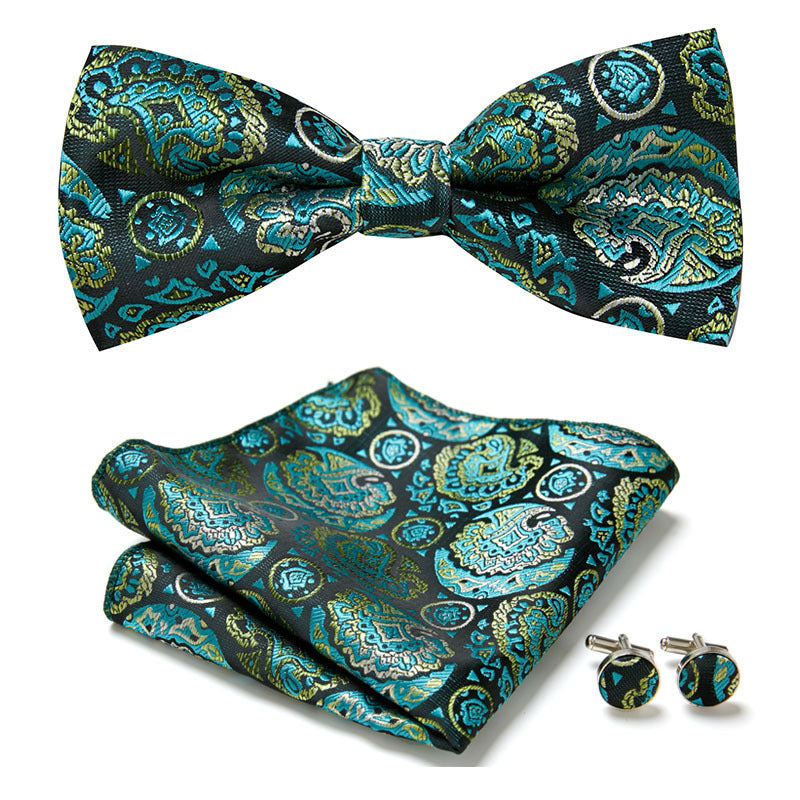 Men's Bow Ties Three Piece Set