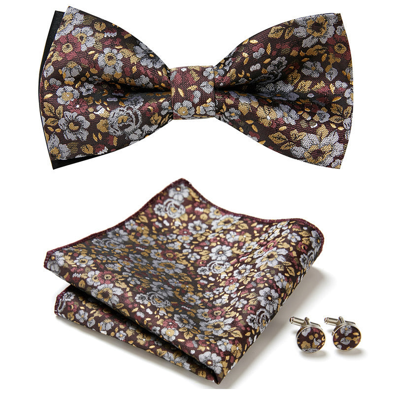 Men's Bow Ties Three Piece Set