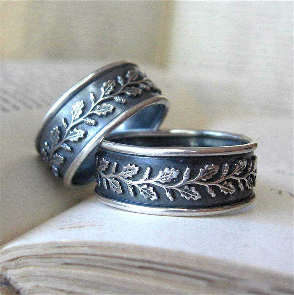 Retro Leaves Fashion Ring For Men