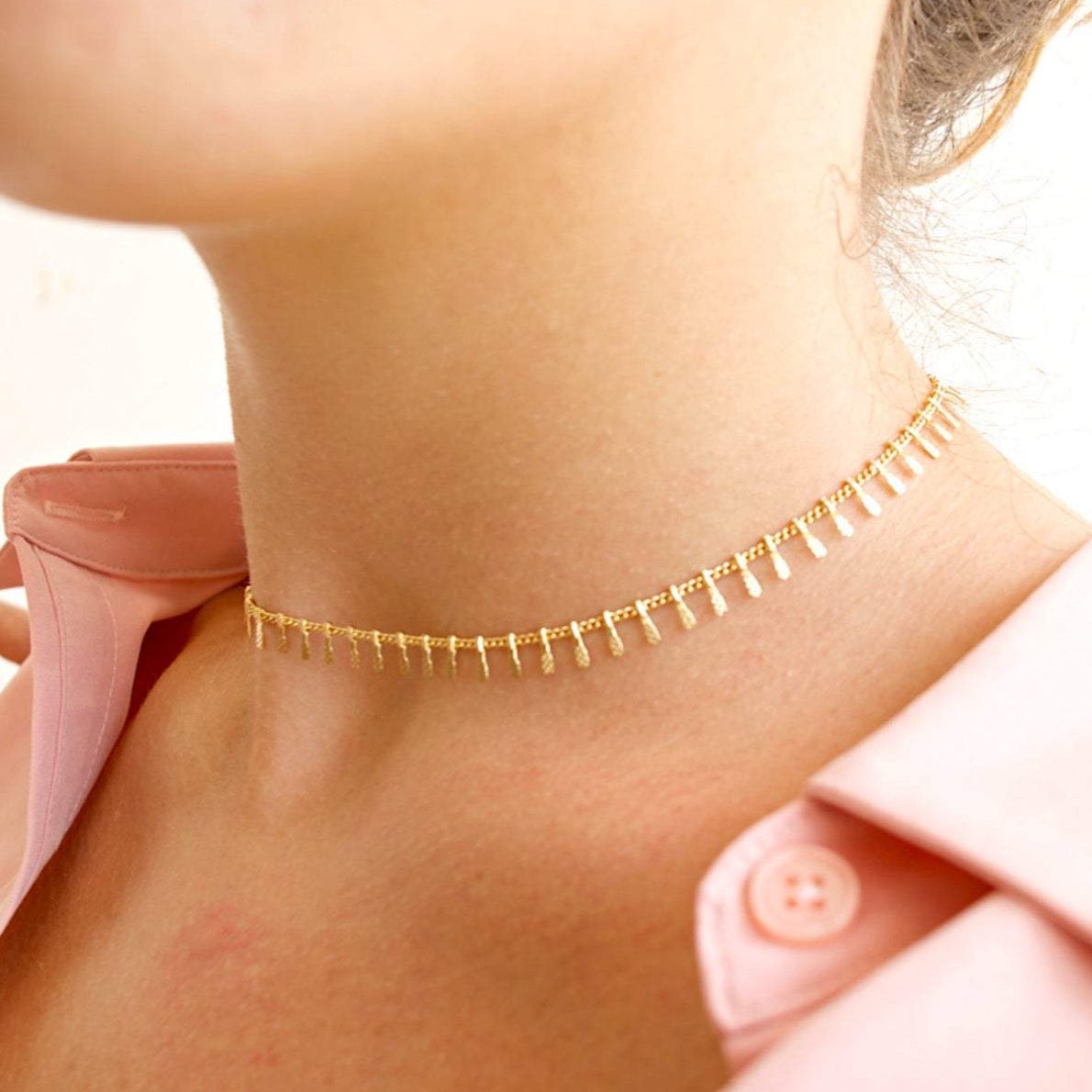 Rose + Gold + Silver Fringe