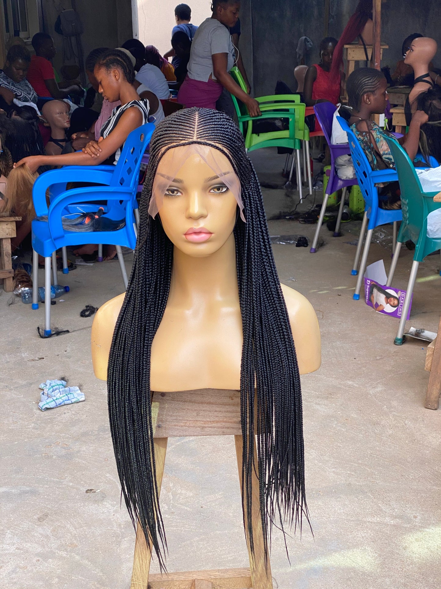 Cornrow Braid Wig - 13x6 Lace Frontal - Laraba