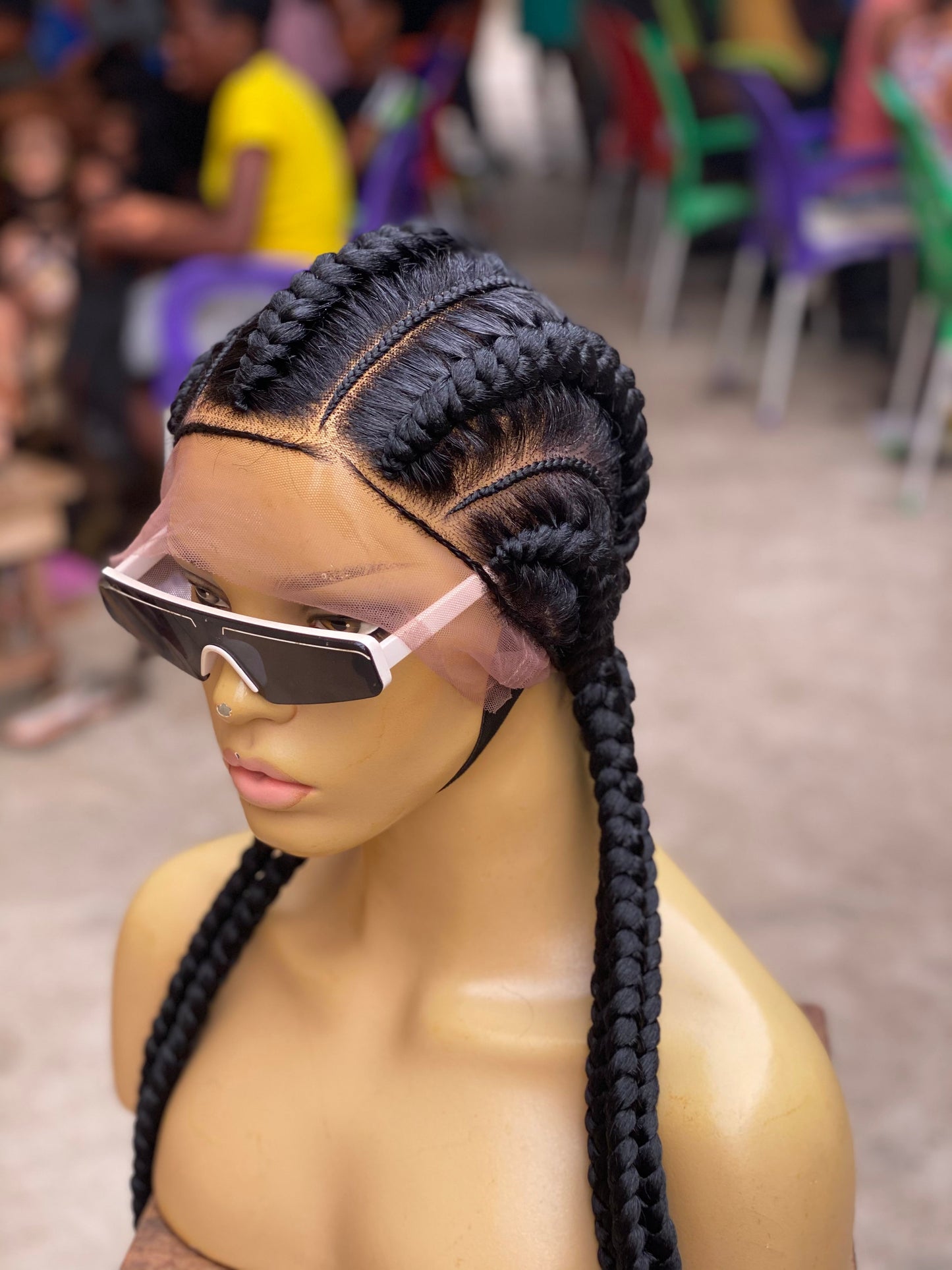 Feed In Braids To The Back - Amalia