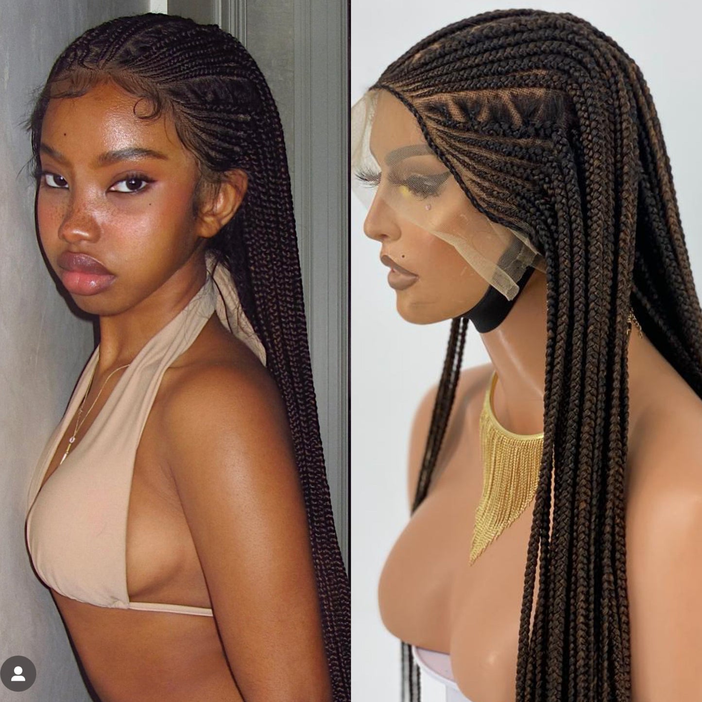 Cornrow Braid Wig - Full Lace - Abimbola