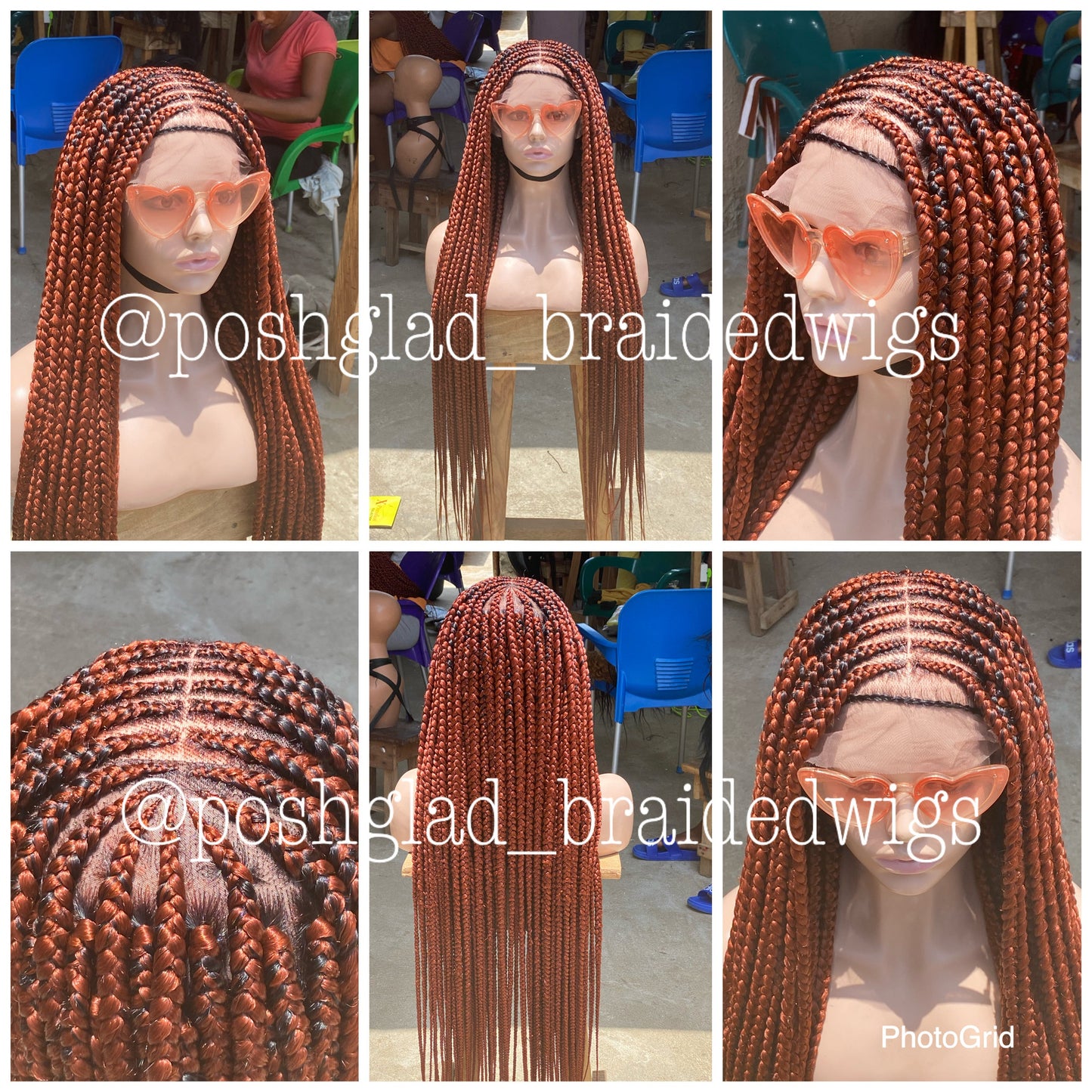 Cornrow Braid Wig - Full Lace - Adenike