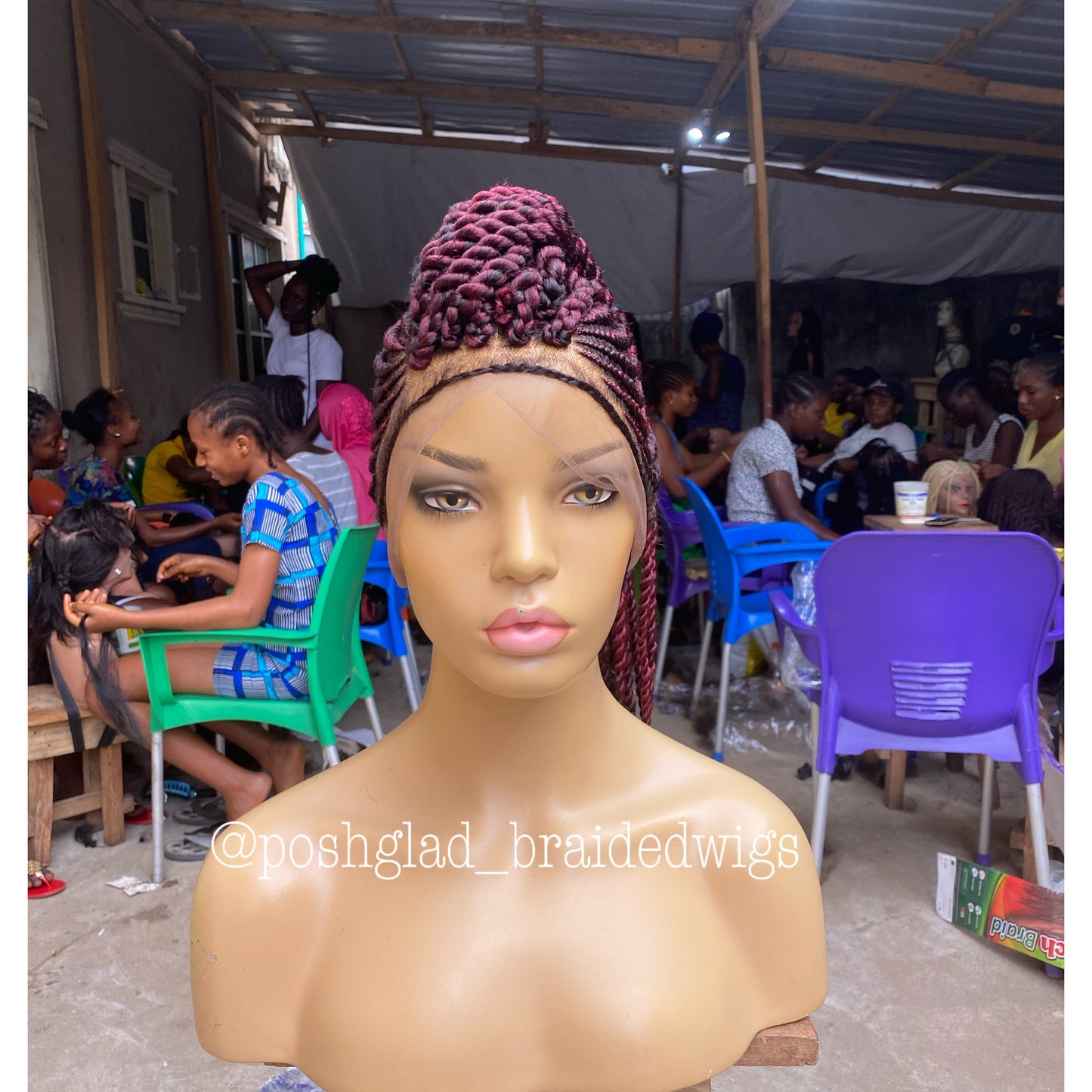 Cornrow Braid Wig - Full Lace - Tega