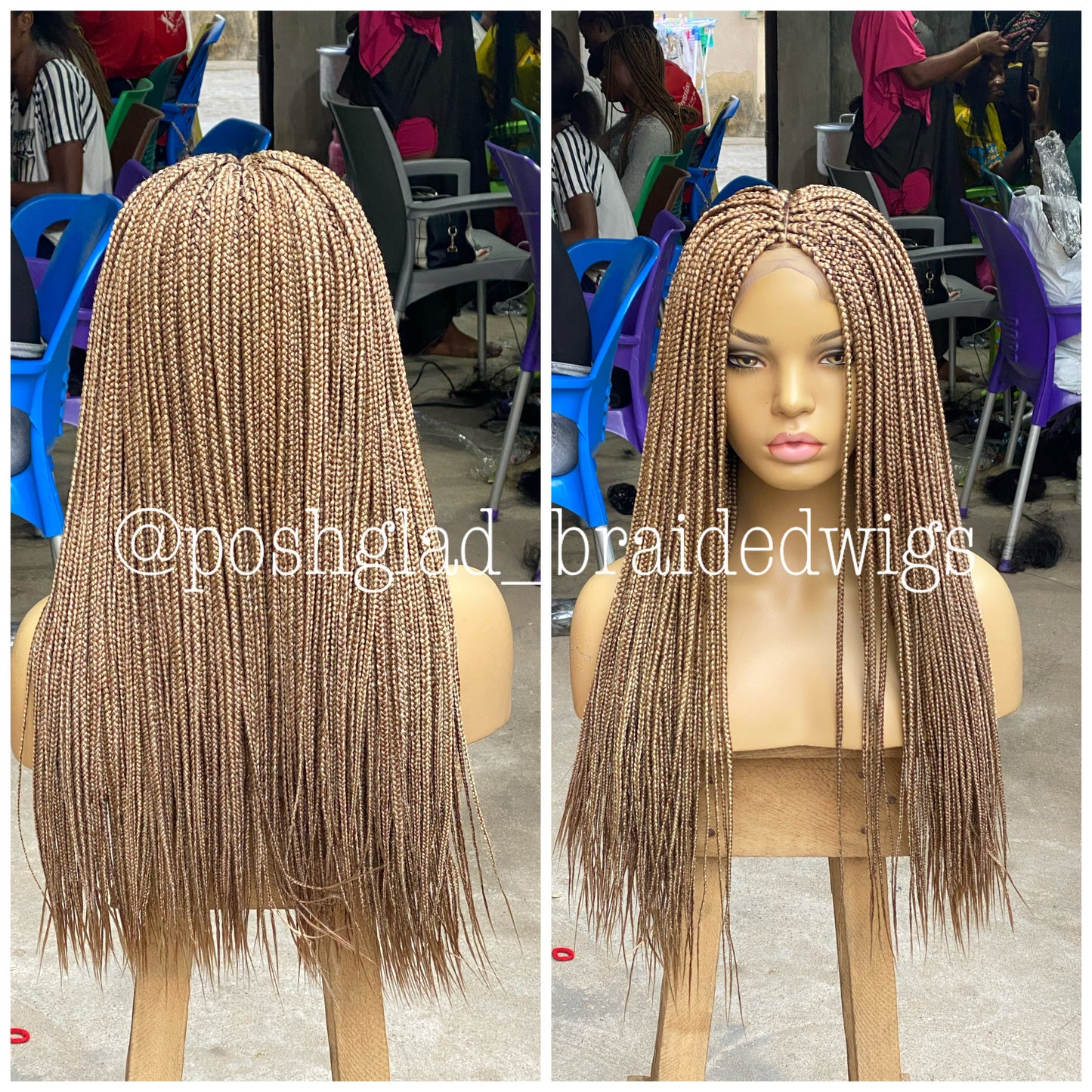 13 by 4 Frontal Box Braid Wig - Ife