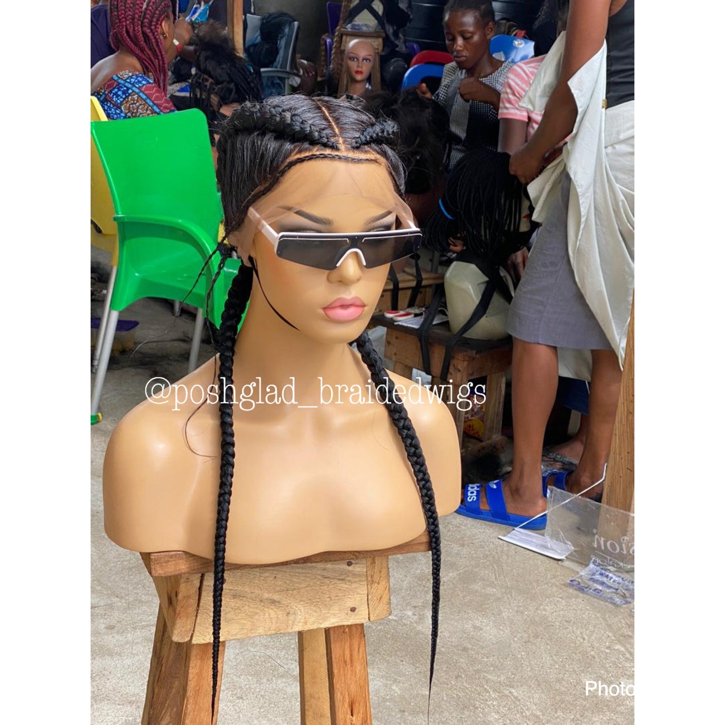 Cornrow Braid Wig - French Braid - Annette