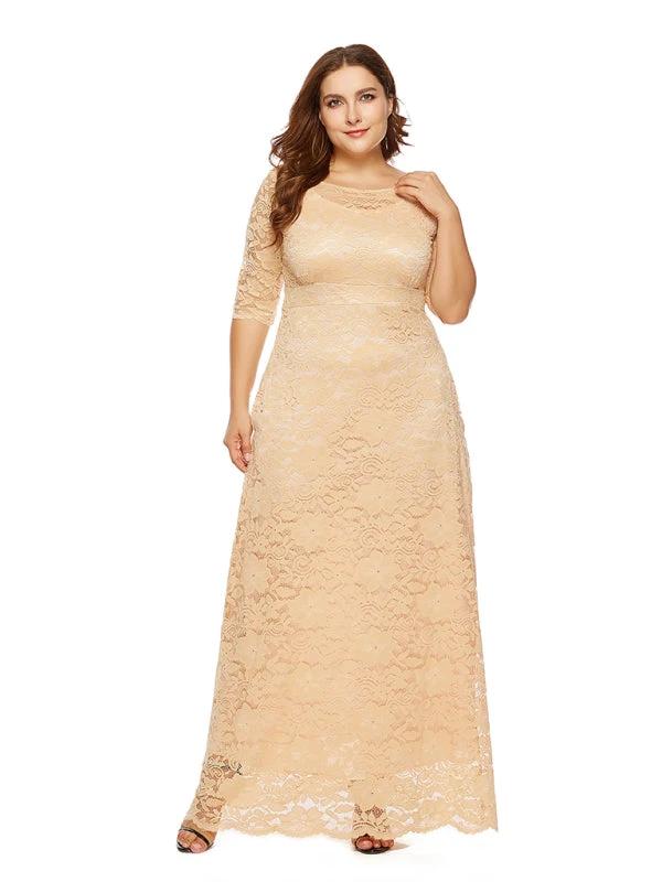 Plus size women's new elegant lace dress by Lady Ros