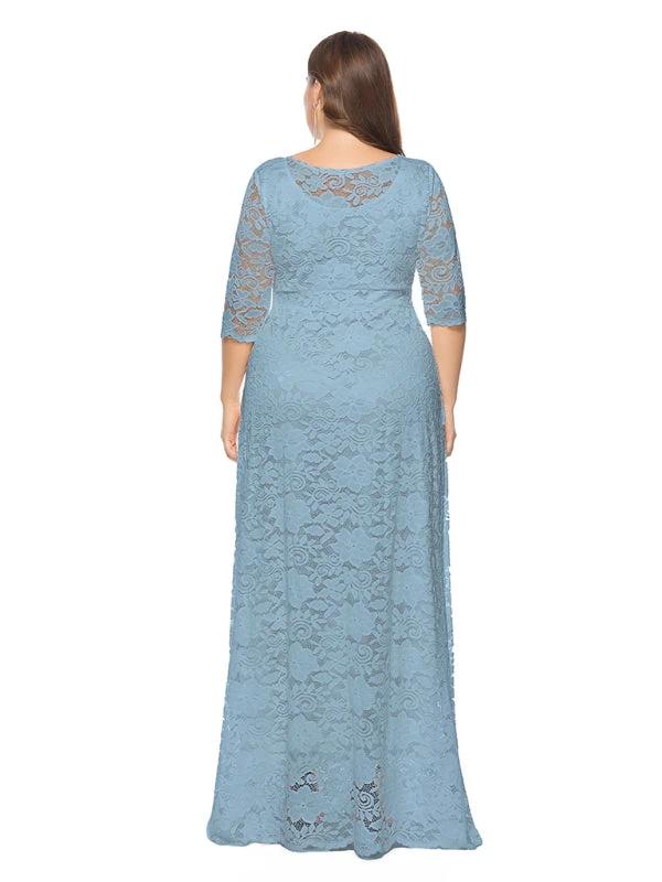 Plus size women's new elegant lace dress by Lady Ros