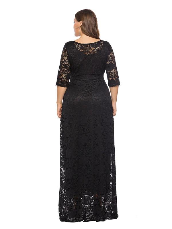 Plus size women's new elegant lace dress by Lady Ros