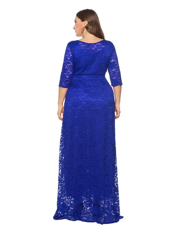 Plus size women's new elegant lace dress by Lady Ros
