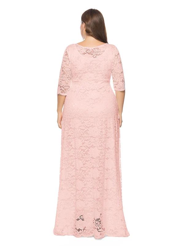 Plus size women's new elegant lace dress by Lady Ros