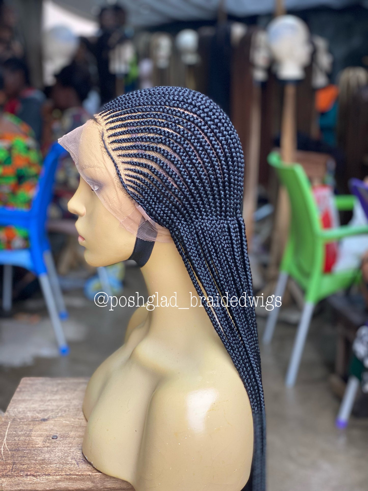 Cornrow Braid Wig (Ready to Ship) - Aisha