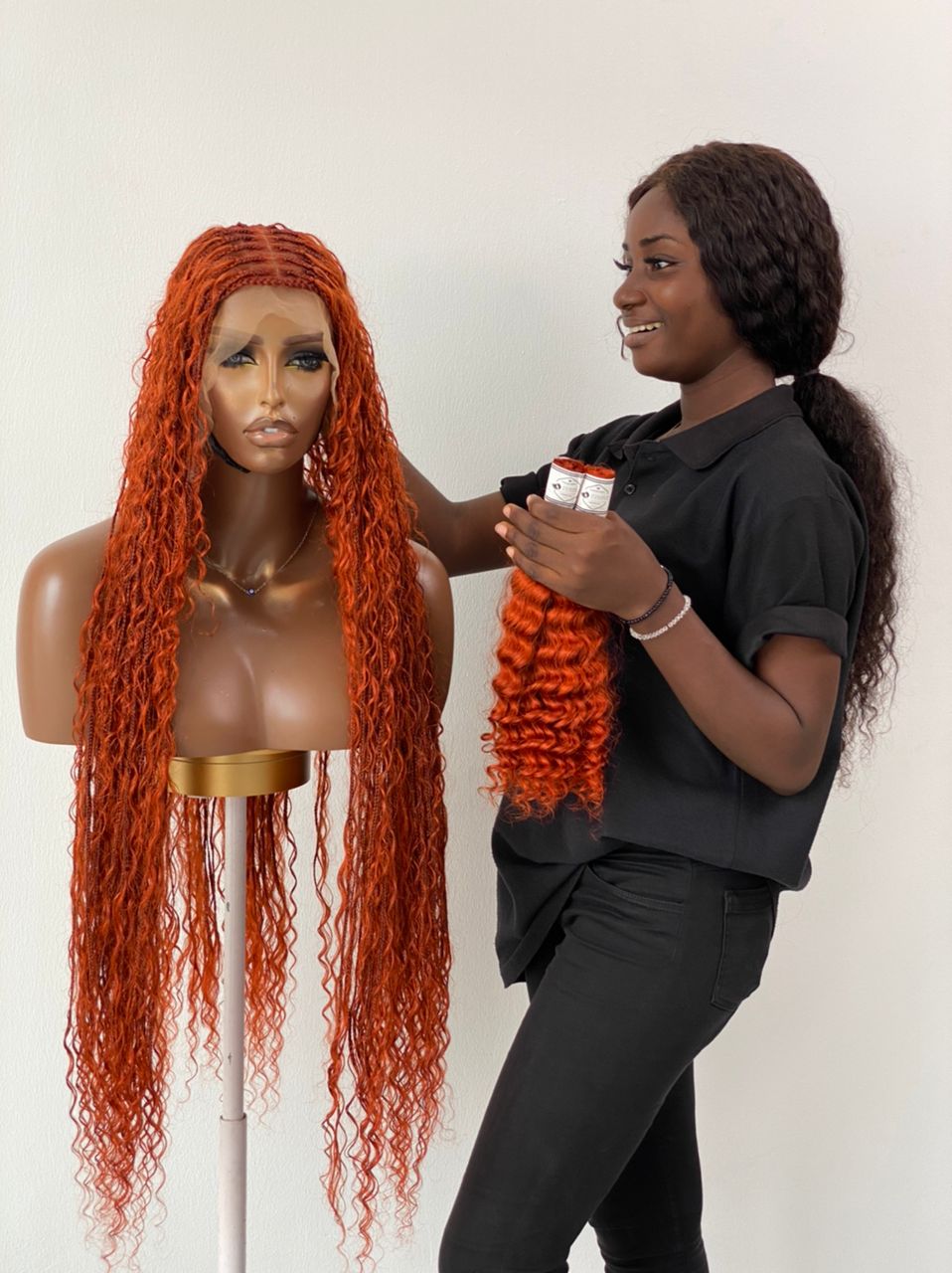 Bohemian Knotless - TARA COPPER RED (100% Human Hair)