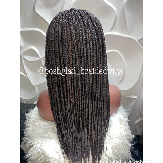 Cornrow Braid Wig - 13x4 Lace Frontal - Edina