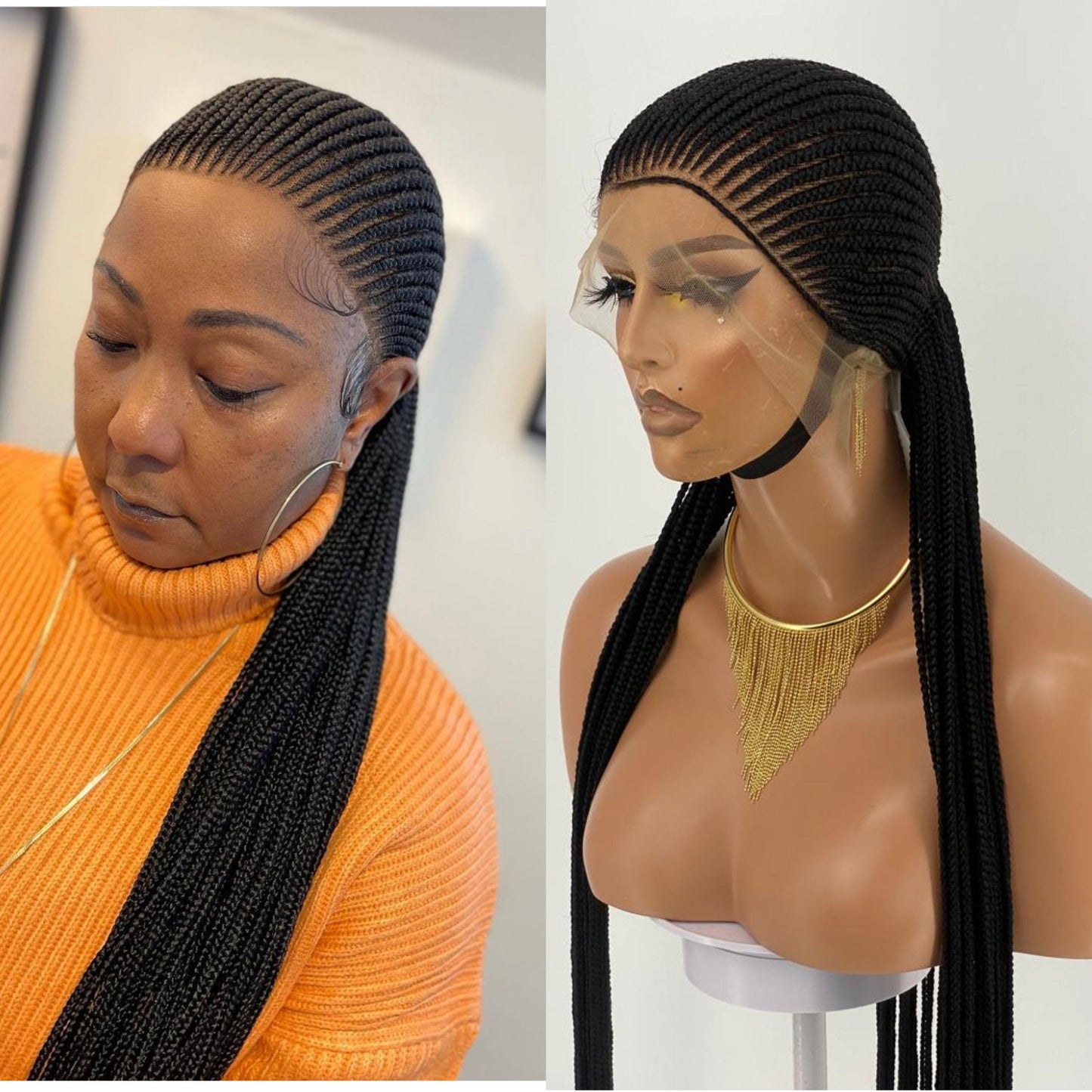 Cornrow Braid Wig (Ready to Ship) - Aisha