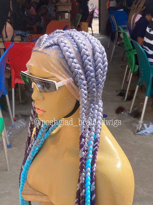 Pop Smoke Wig "Gray Color" Full Lace