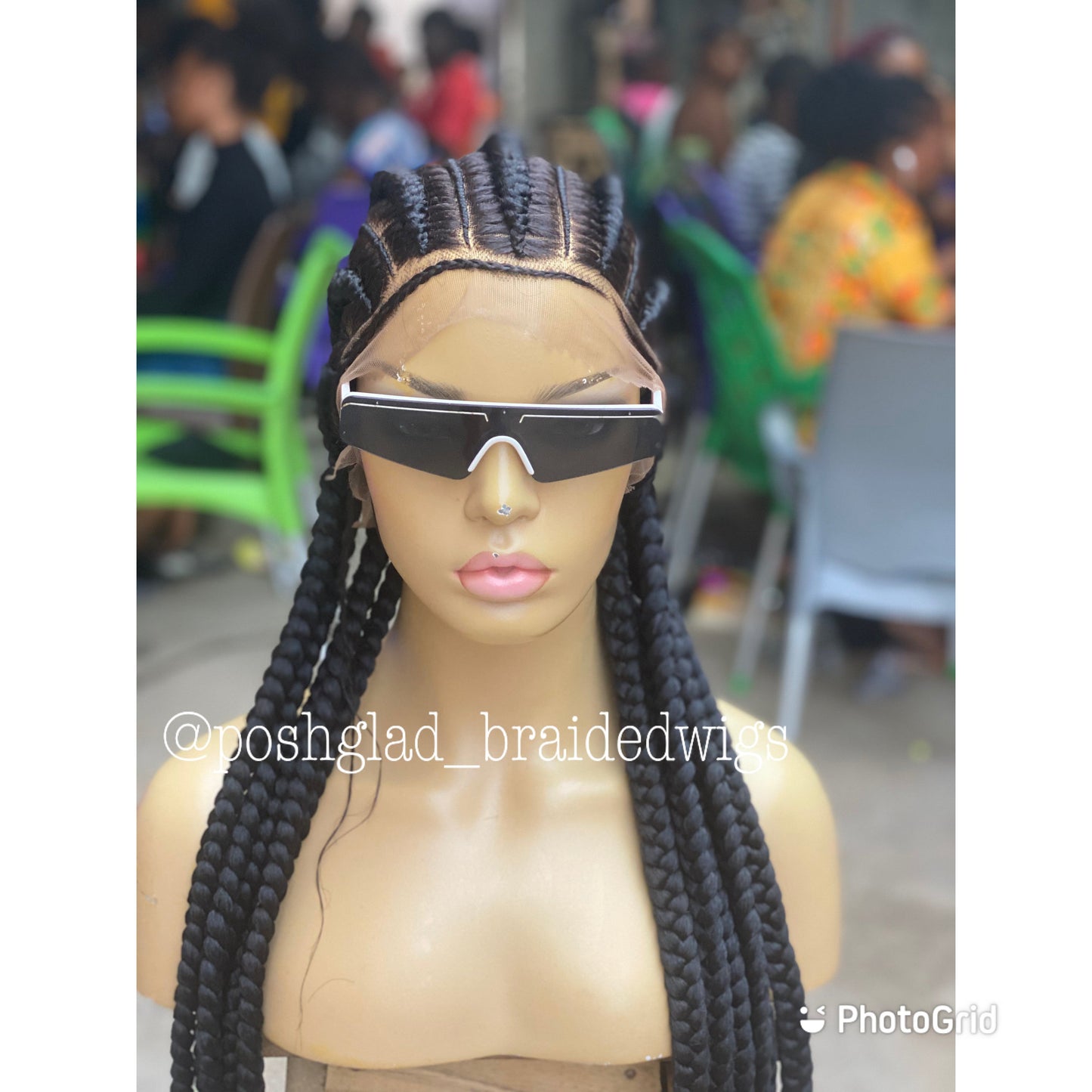 Feed In Braids To The Back - Amalia