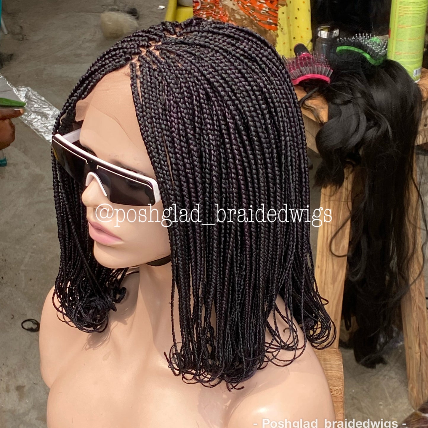Bob Braid Wig - 13x4 Lace Frontal - Kadijah