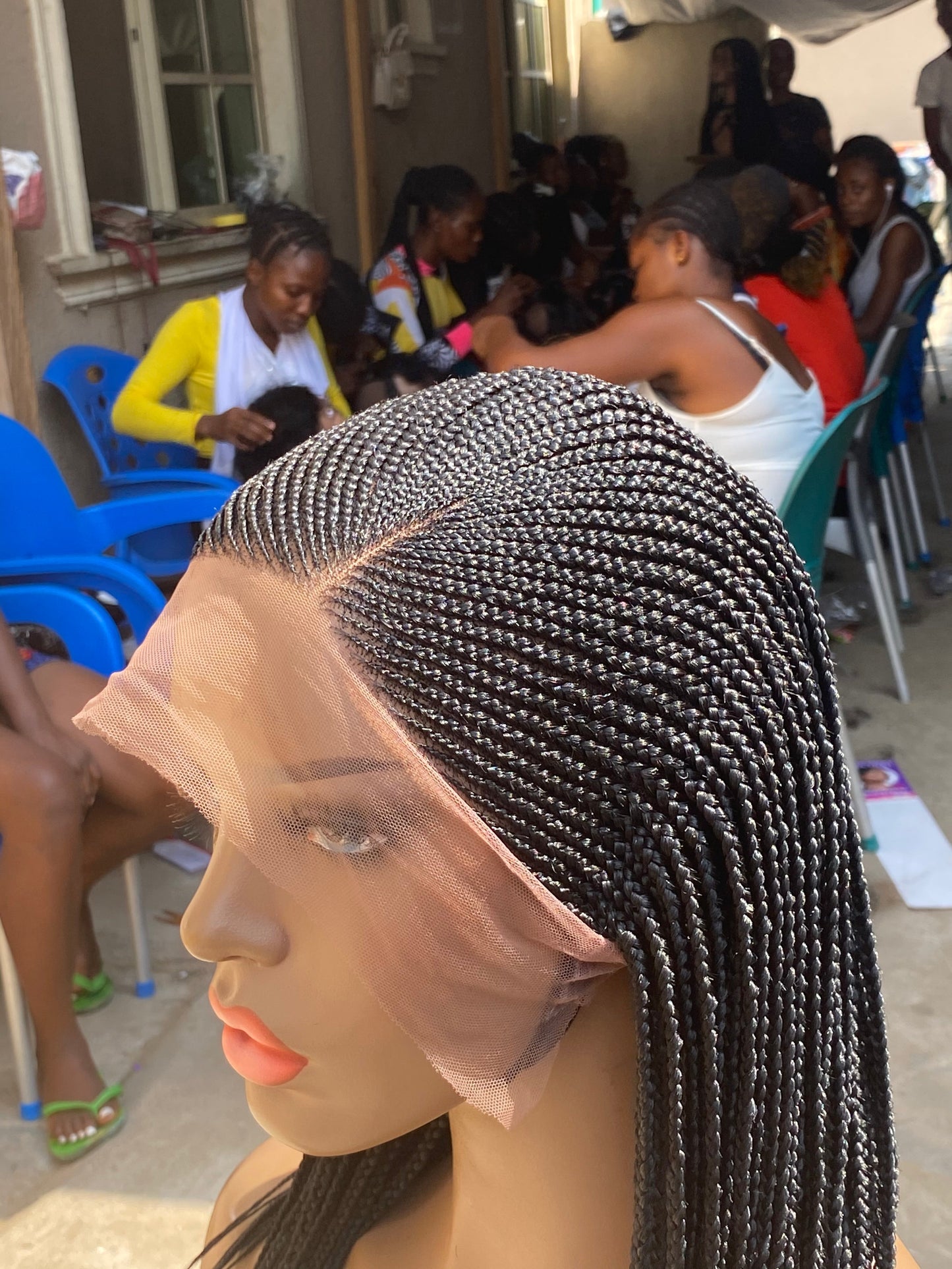 Cornrow Braid Wig - Full Lace Side Part - Candy