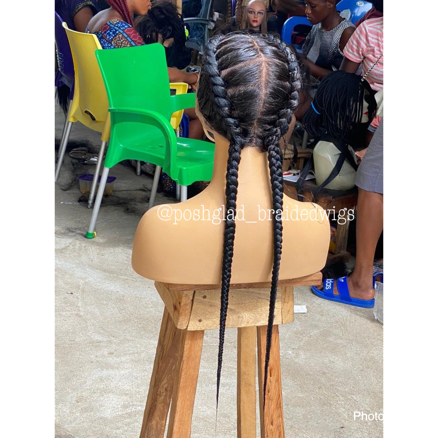 Cornrow Braid Wig - French Braid - Annette