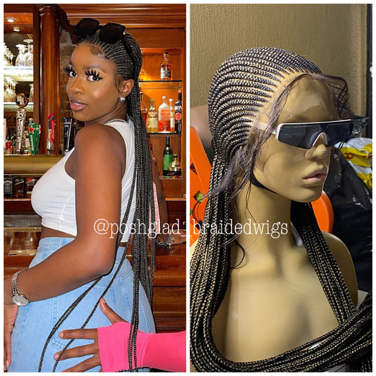 Feedin Braid Wig - Aisha cornrow
