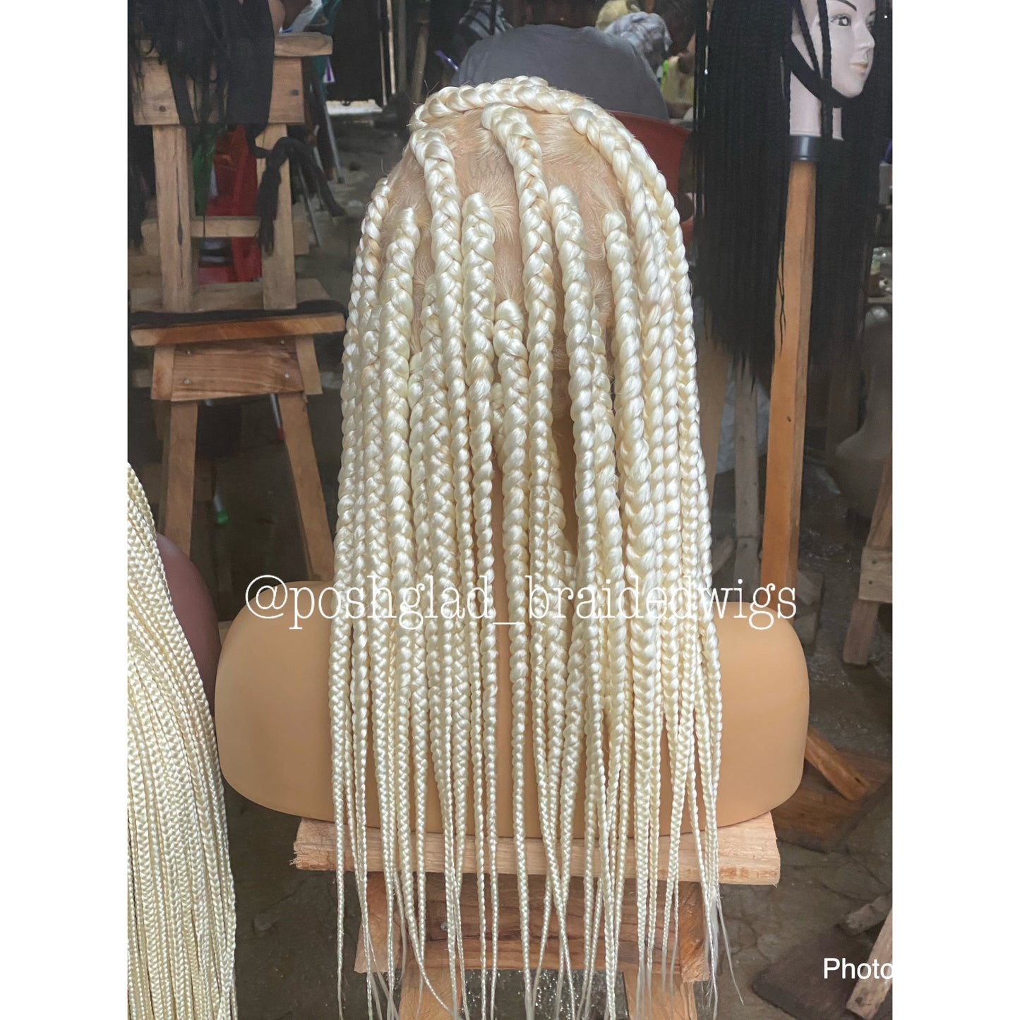 Funki JUMBO BOX BRAID PLATINUM BLONDE. (FULL LACE)