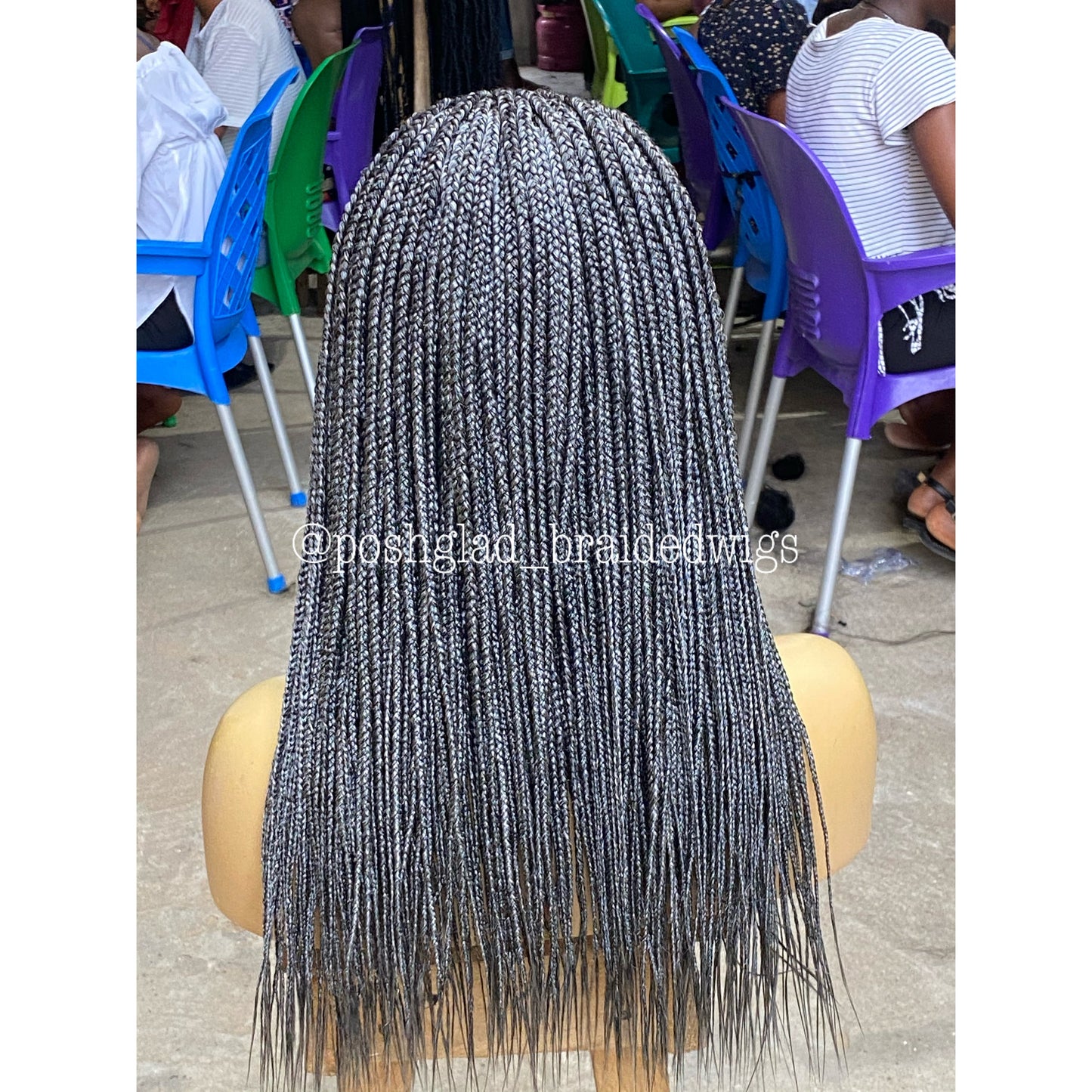 Cornrow Braid Wig - 13x4 Lace Frontal - Olamide