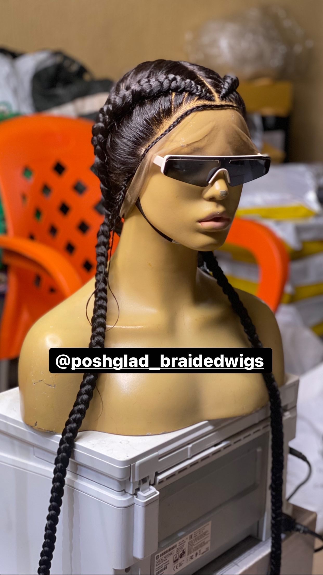 Cornrow Braid Wig - French Braid - Annette