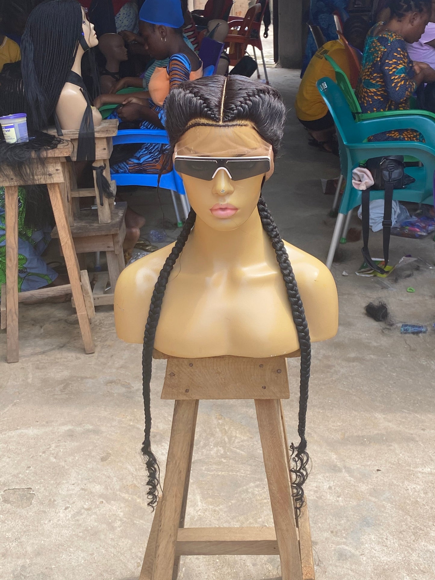 Cornrow Braid Wig - French Braid - Annette